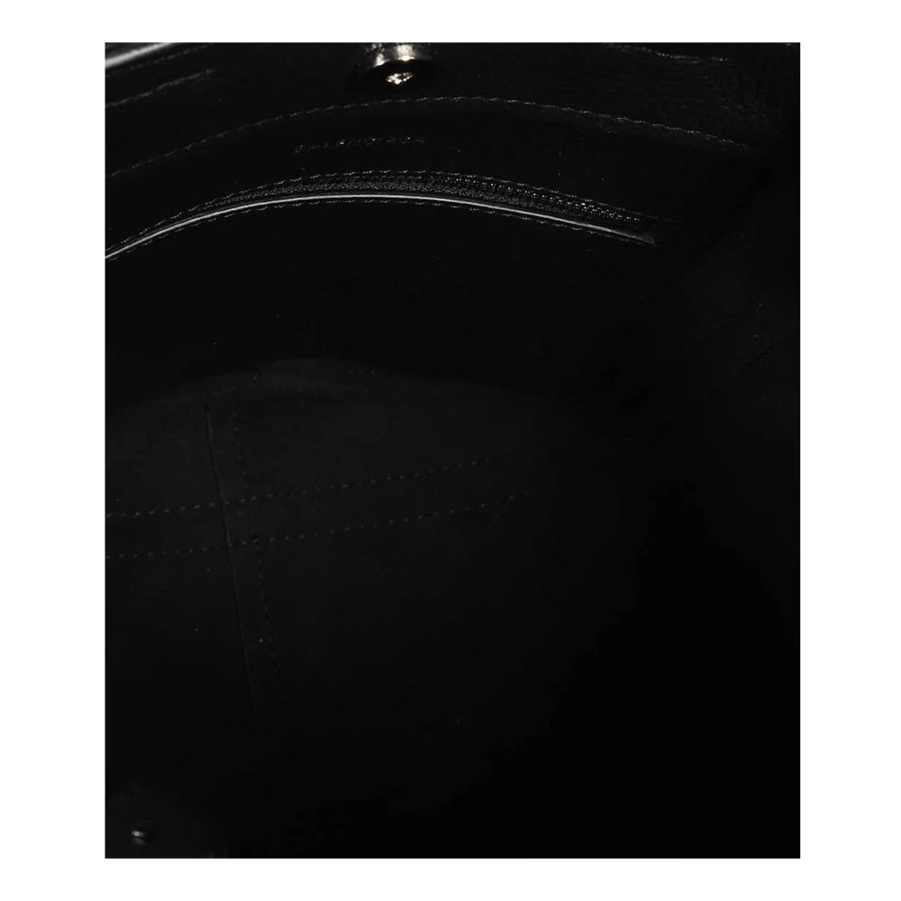Balenciaga Leren schoudertas met logodetail Black Dames