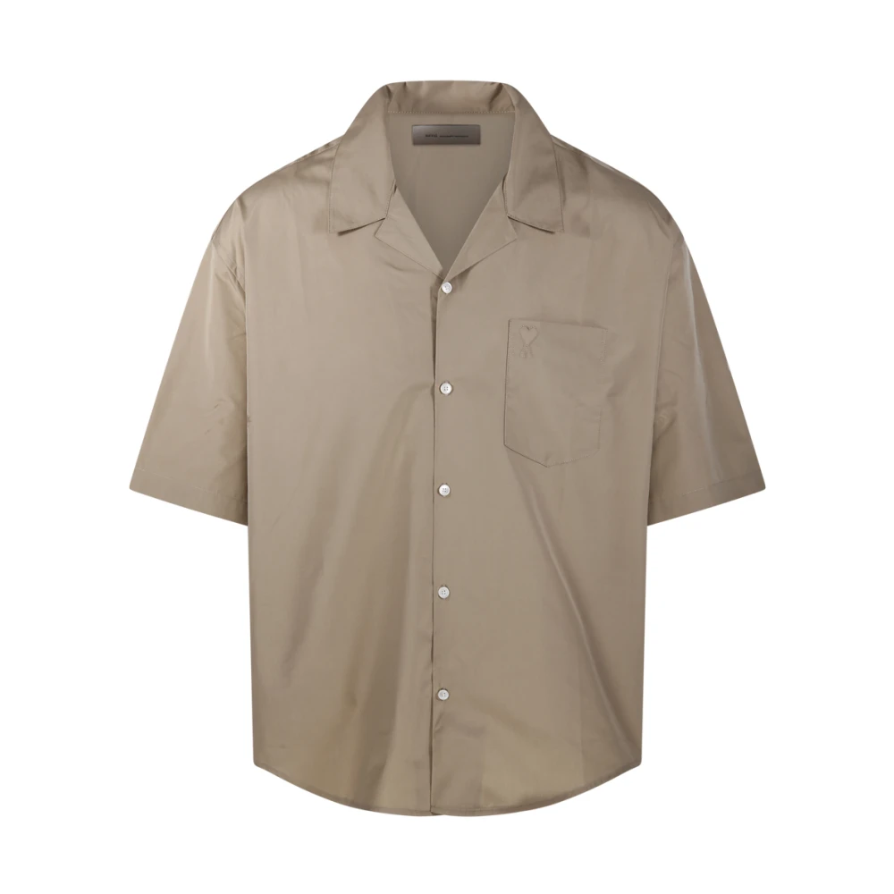 Ami Paris Homme Beige - Shirts > Short Sleeve Shirts