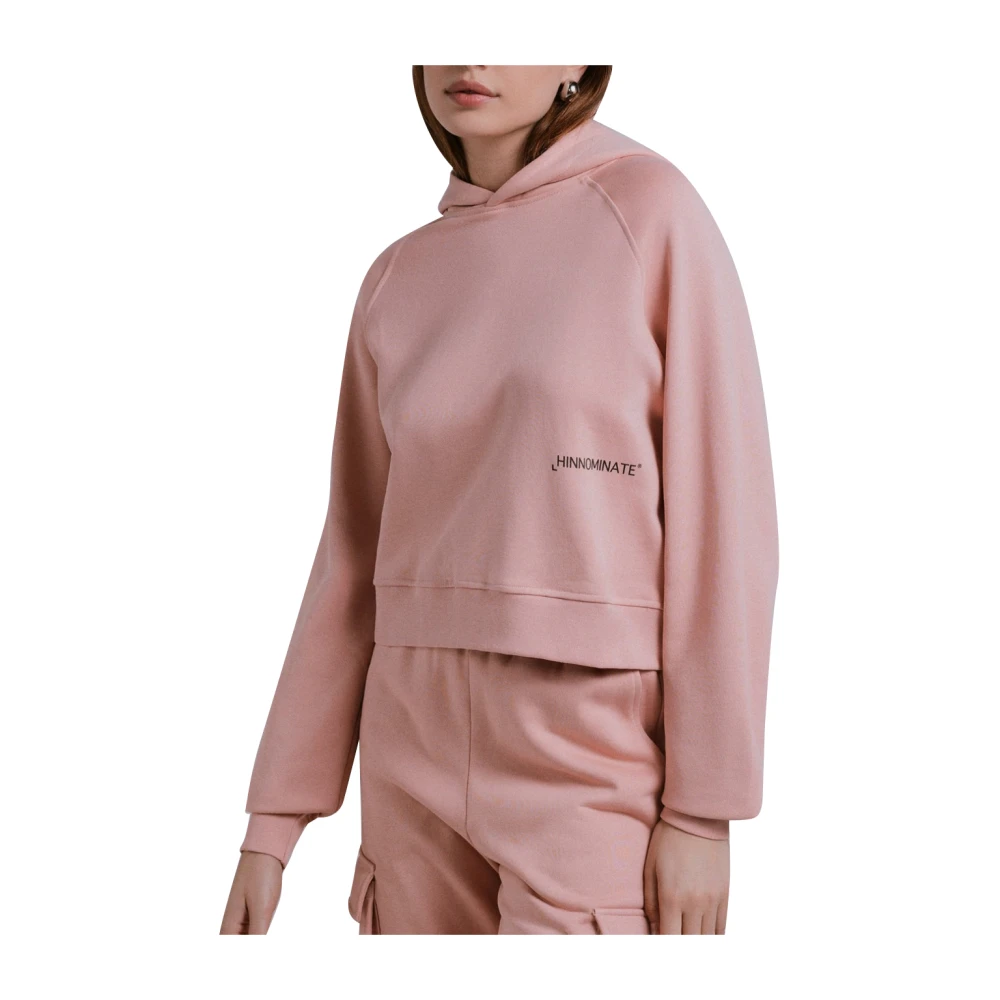 Hinnominate Roze hoodie met voorprint Pink Dames