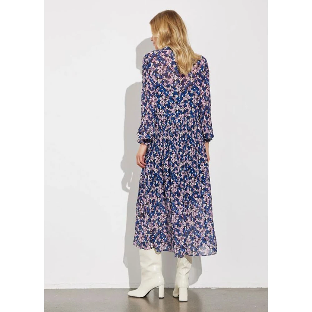 MbyM Blauwe Bloemenprint Jurk Multicolor Dames
