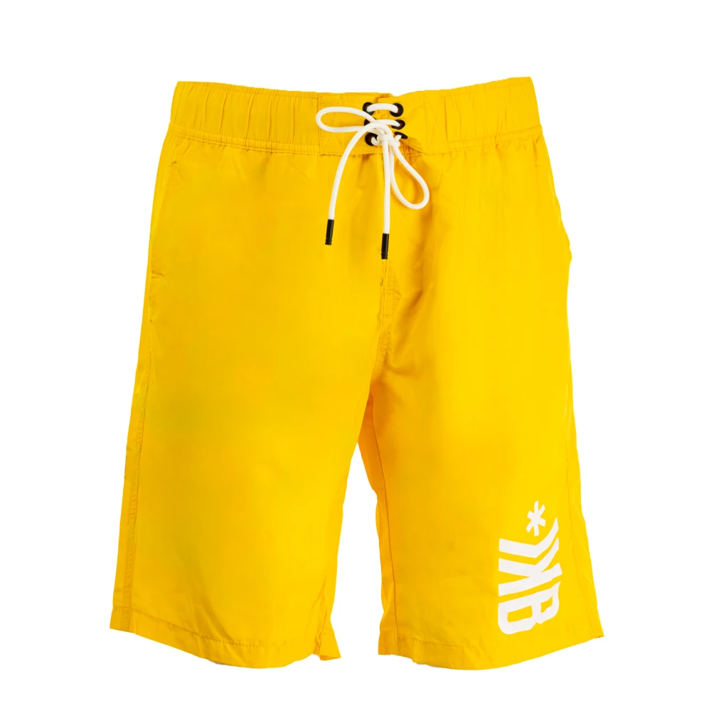 Bikkembergs Trendy Zomer Boxershorts voor Mannen Yellow Heren