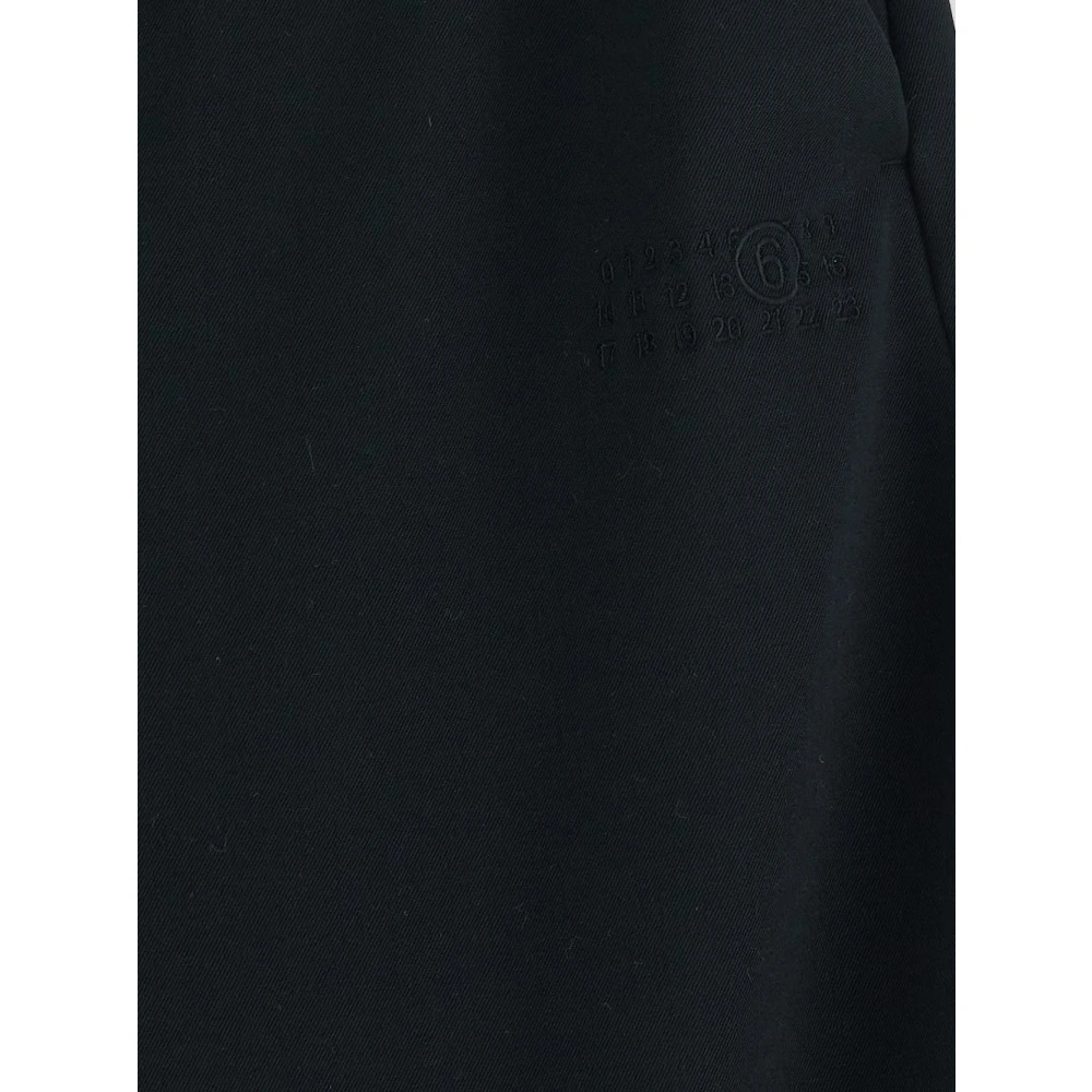 MM6 Maison Margiela Wijde Pijpenbroek Black Dames