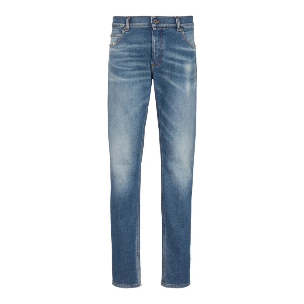 Balmain Blue Slim-Fit Denim Jeans - Male - Slim Fit Jeans - W32 - Jeans