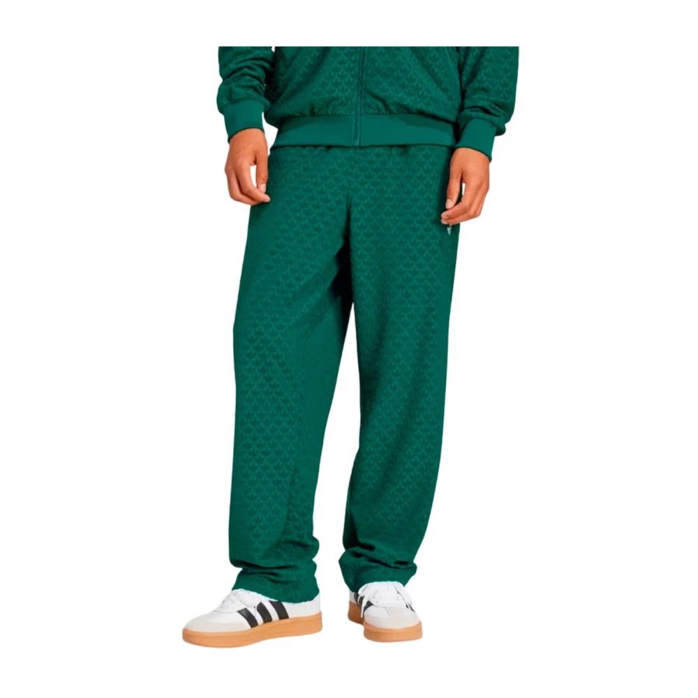 Adidas Casual Gedrapeerde Broek met Ritszakken Green Heren