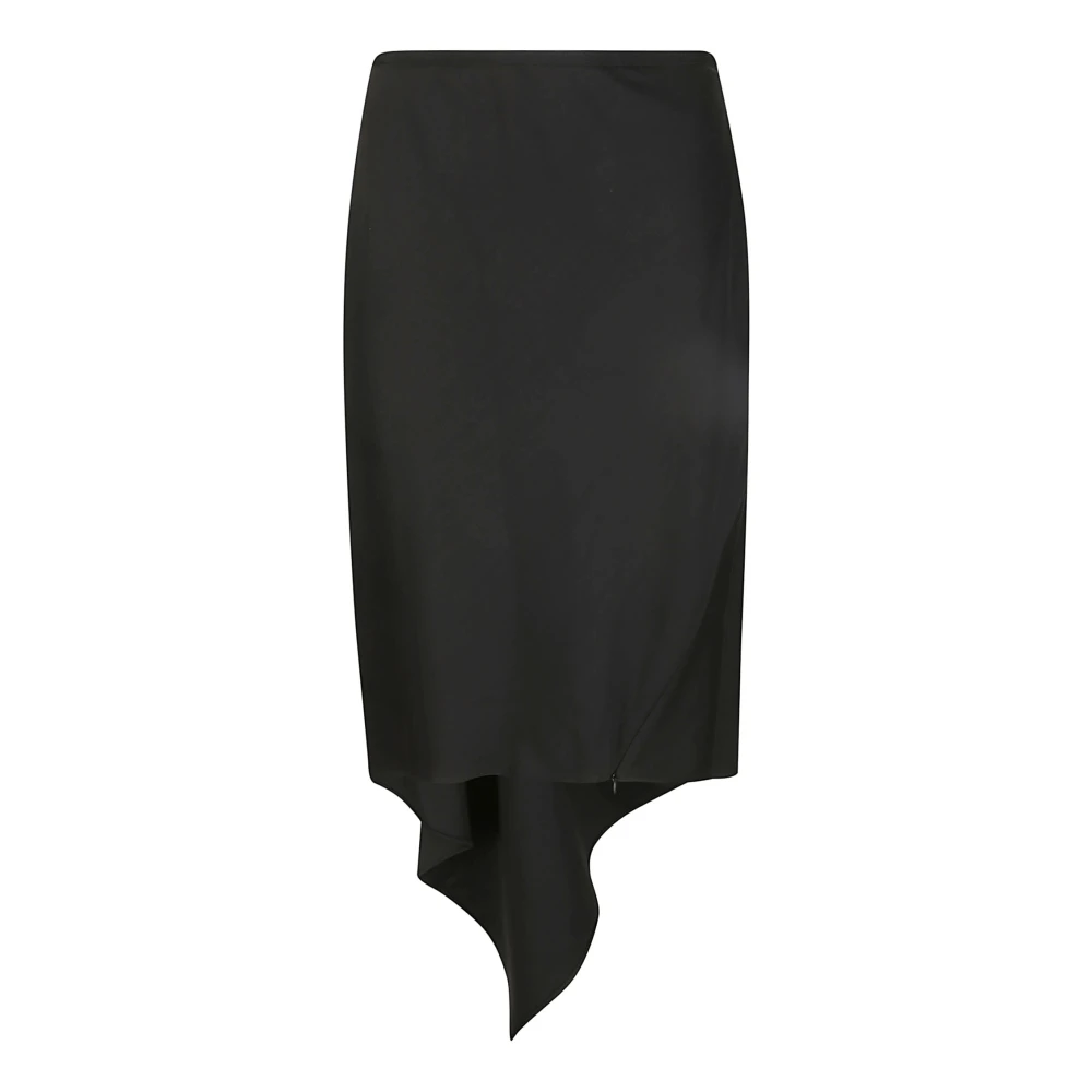 Helmut Lang Midi Skirts Black Dames