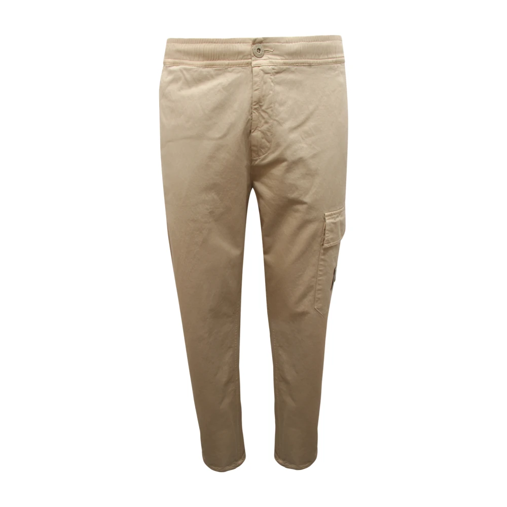 Stone Island Beige Slim-Fit Trousers, Male, W30, Pantalone Ghost Regular Fit