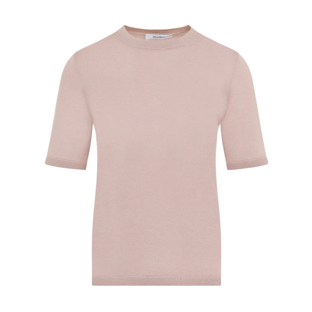 Max Mara Zijde Kasjmier Crew Neck Sweater Pink Dames