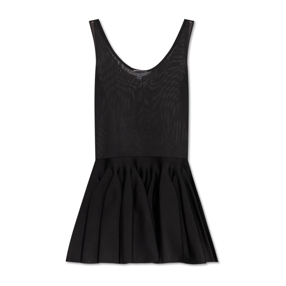 Alaïa Mouwloze jurk Black Dames