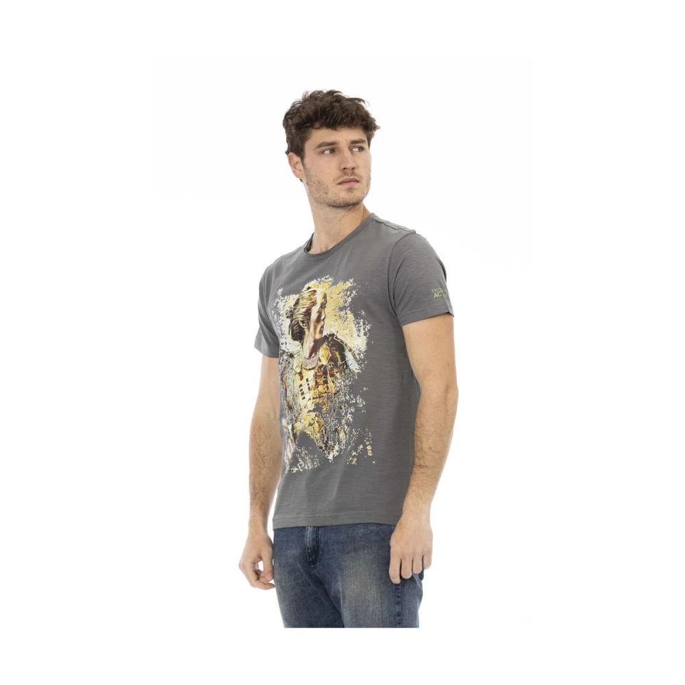 Trussardi Action T-shirt met ronde hals Gray Heren