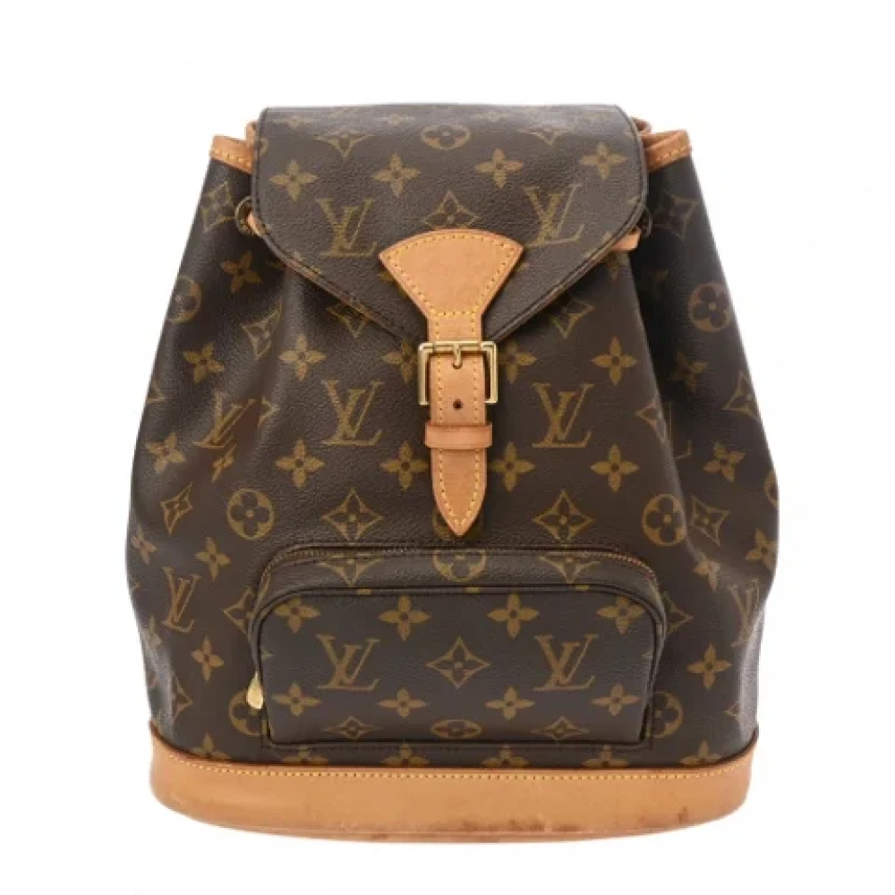 Louis Vuitton Vintage Pre-owned Canvas backpacks Brown Dames