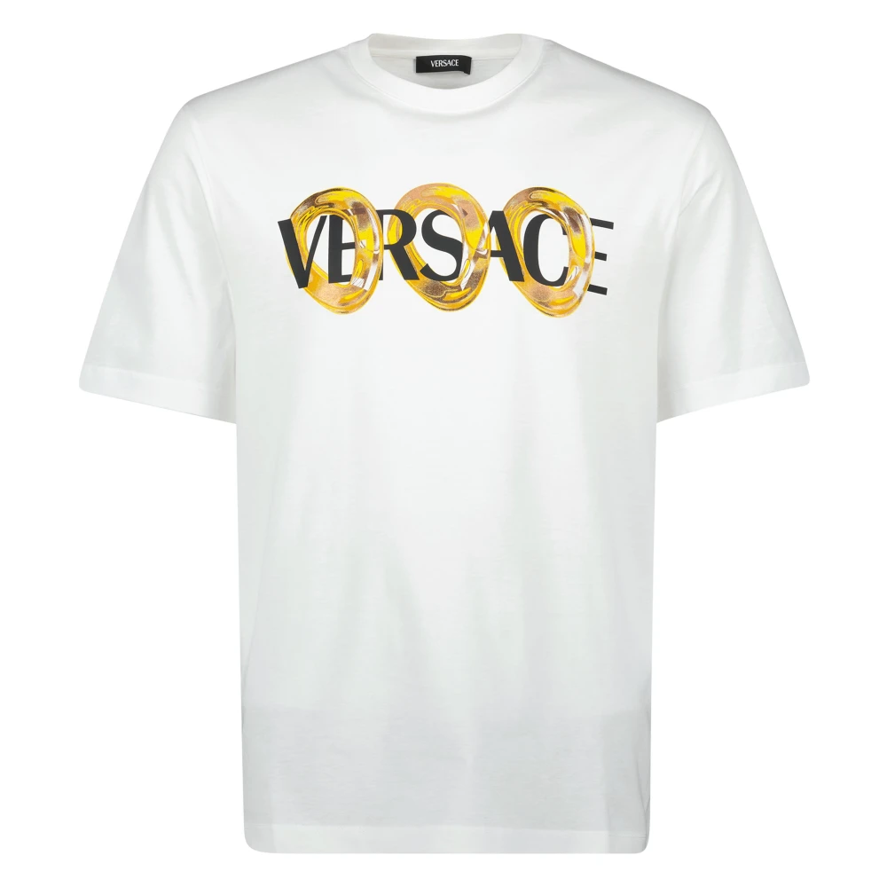 Versace Maxi Chain T-shirt Lente-Zomer 2025 White Heren