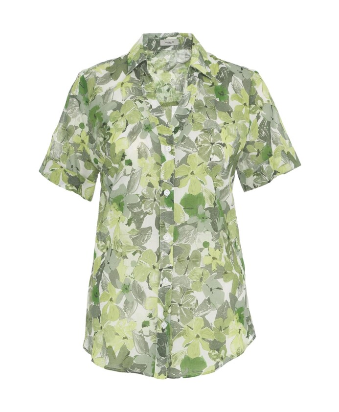 chemisier-floral-col-en-v-vert