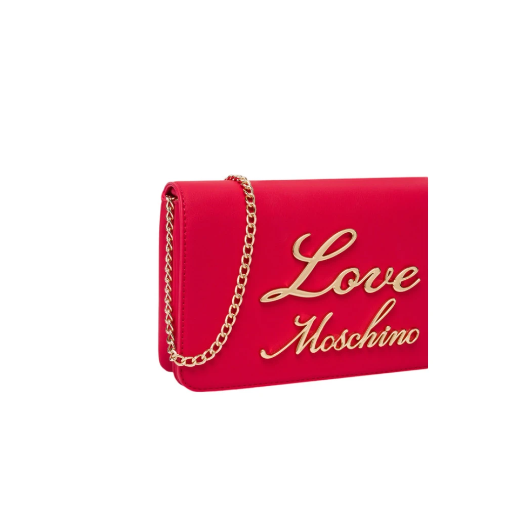Love Moschino Stijlvolle Schoudertas voor Vrouwen Red Dames