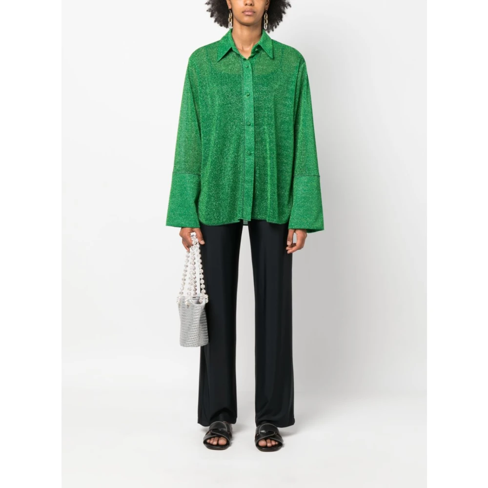 Oseree Stijlvolle Shirts Green Dames
