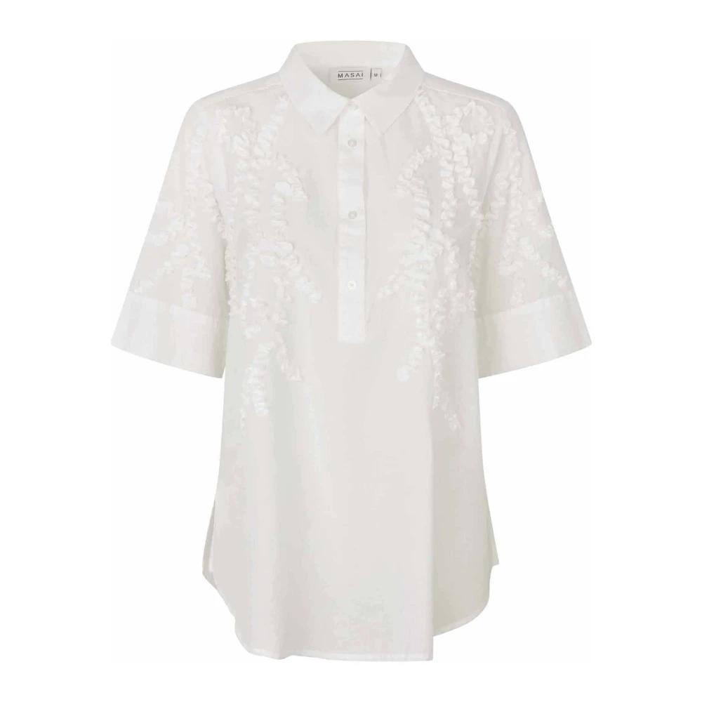 Masai Women's White Ilonka Shirt - Shirts - 2XL - Blouses & Shirts