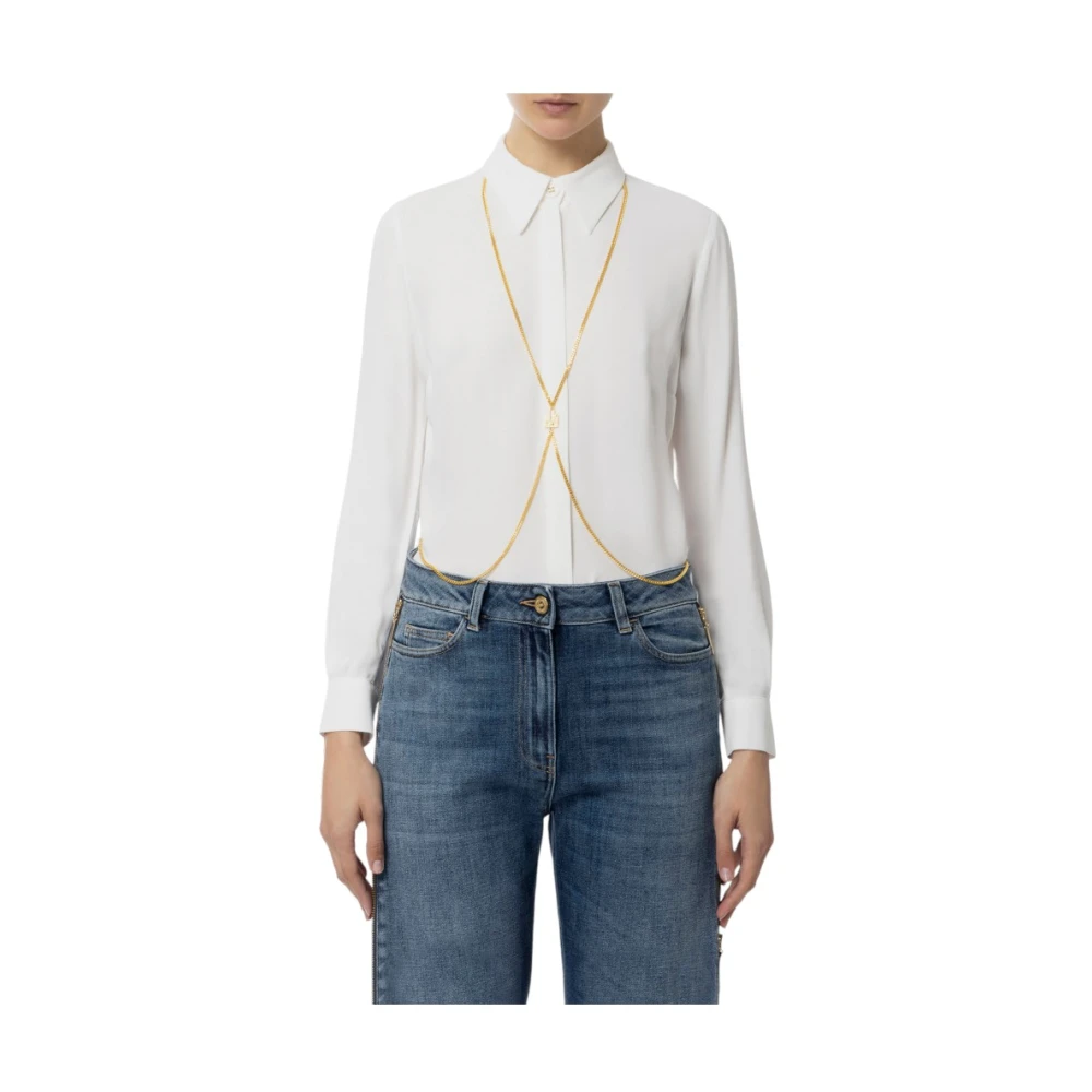 Elisabetta Franchi Stijlvolle Blouse voor Vrouwen White Dames