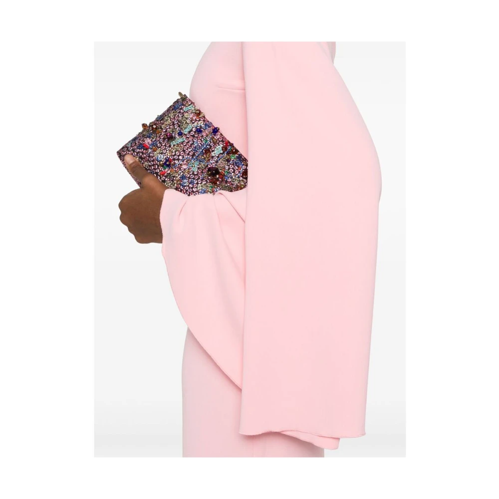Solace London Bubblegum Roze Asymmetrische Hals Jurk Pink Dames