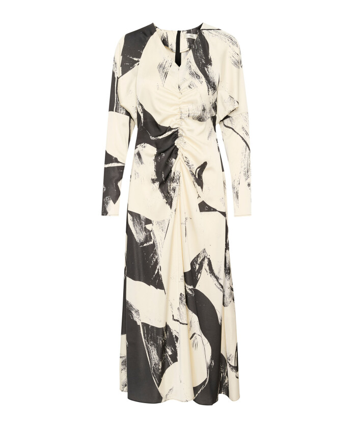 neutral-art-jurk-met-lange-mouwen