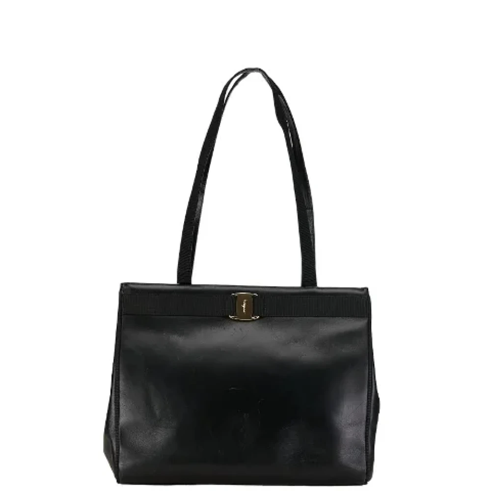 Salvatore Ferragamo Pre-owned Leather totes Black Dames