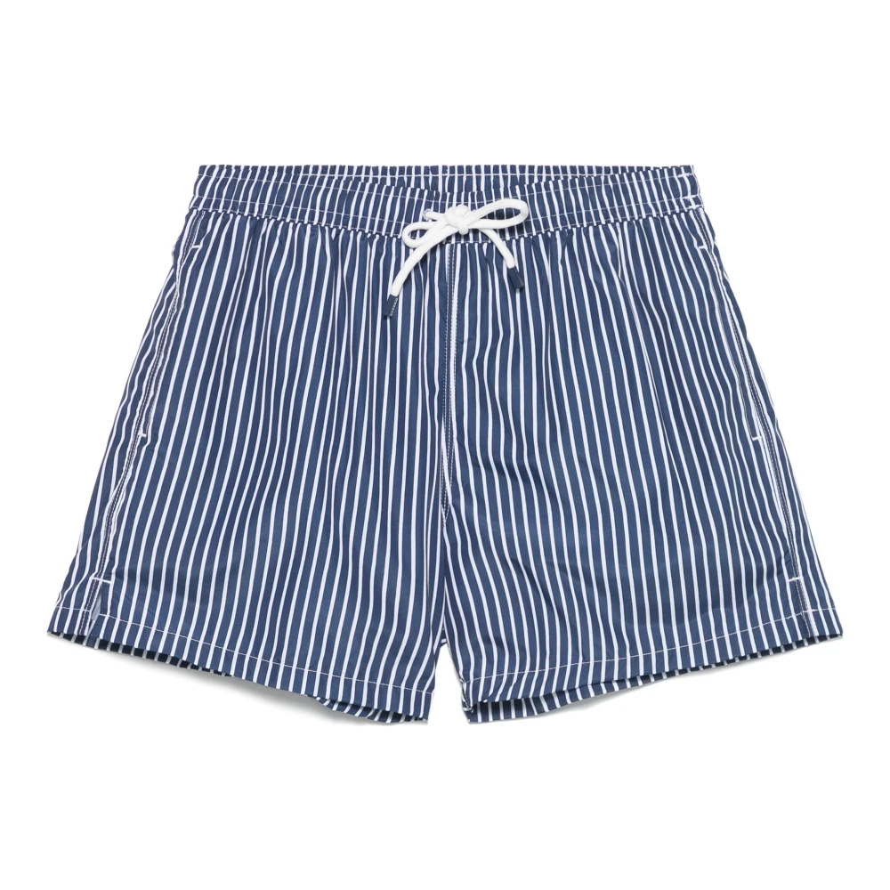 Fedeli Polyester Badshorts med Elastiskt Bälte Blue, Herr