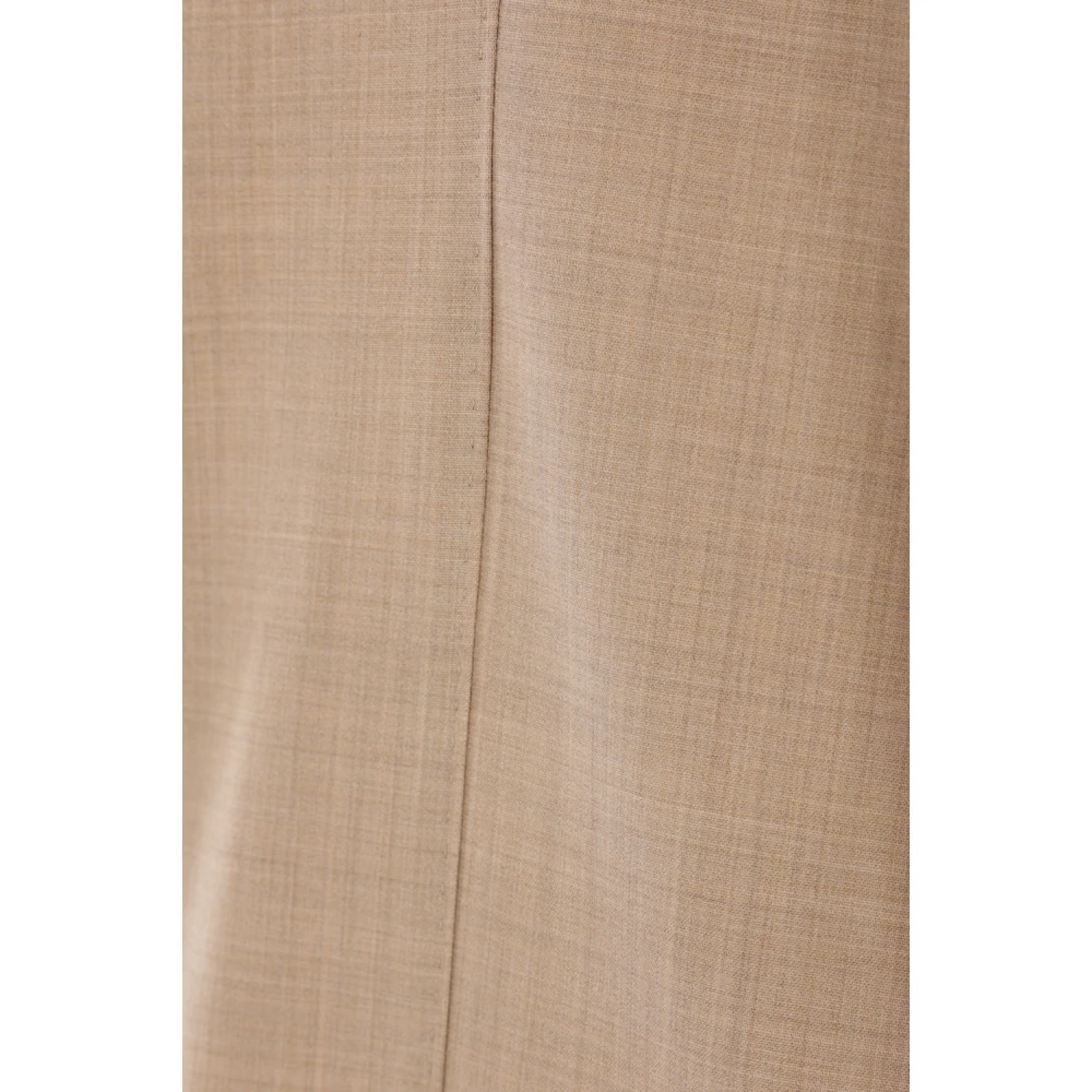 Max Mara Dubbelbreasted wolblend zandjas Beige Dames