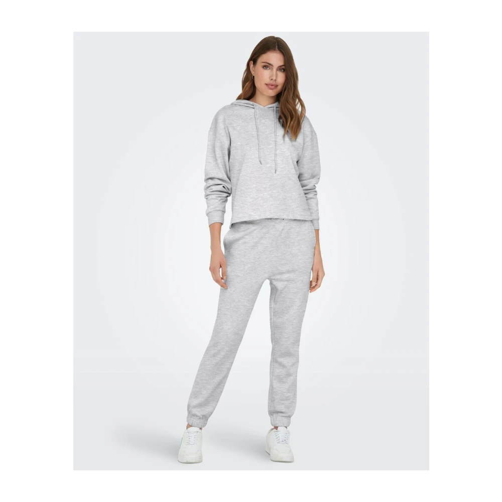 Only Comfortabele Sweatpants voor dagelijks gebruik Gray Dames