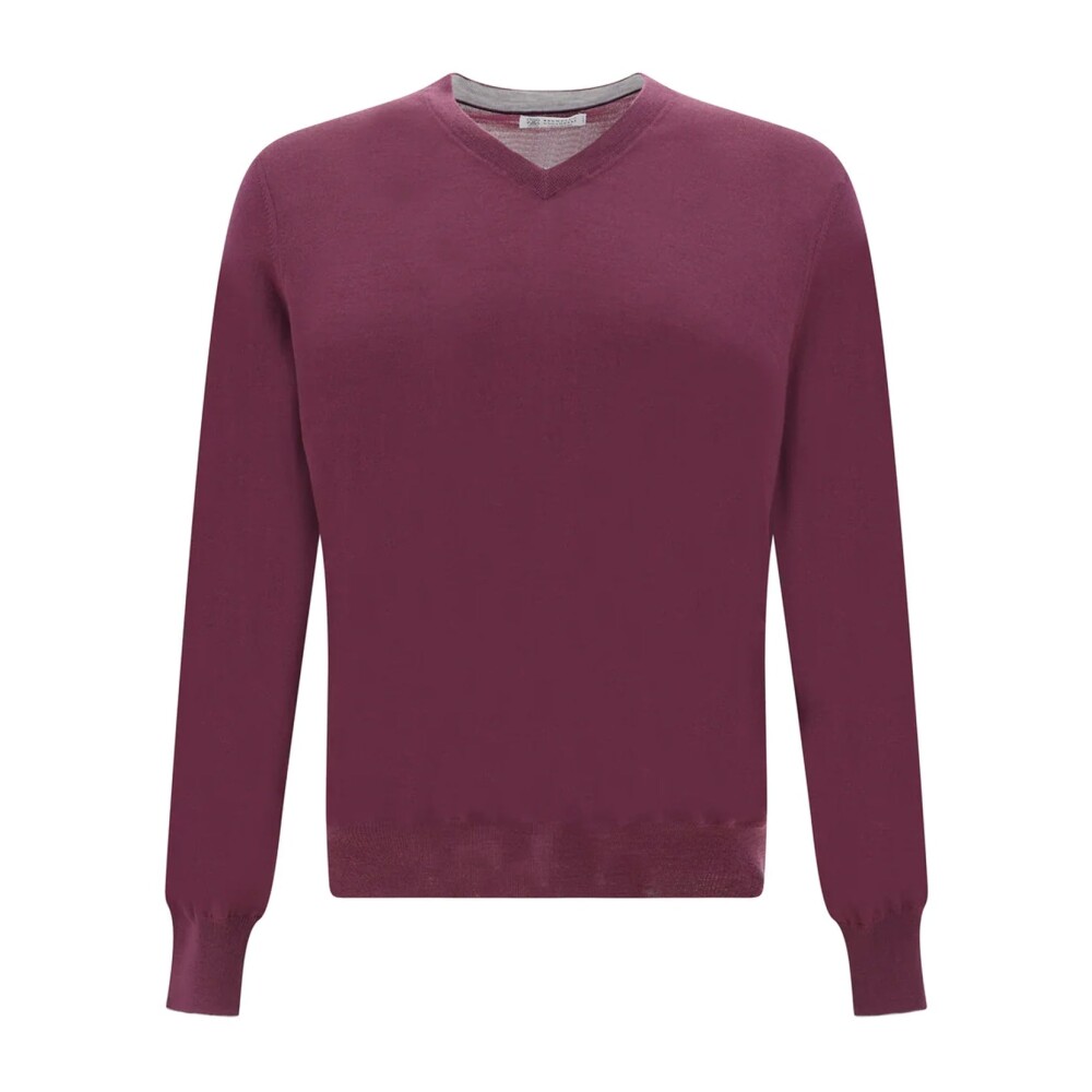 Pull discount homme violet