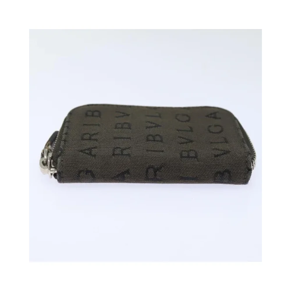 Bvlgari Vintage Pre-owned Canvas key-holders Brown Dames