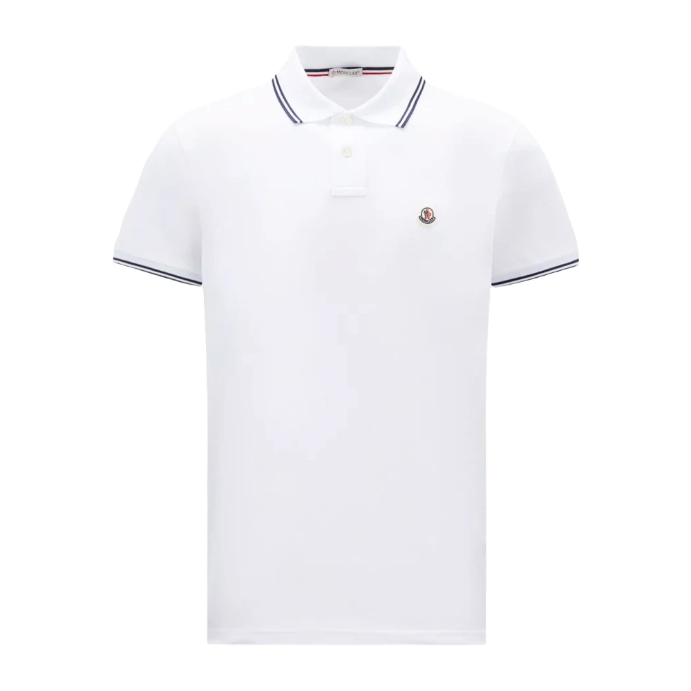Moncler Stijlvolle Polo Shirt voor Mannen White Heren