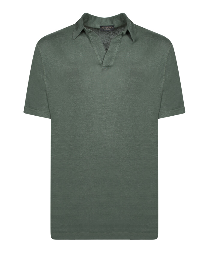 t-shirt-en-lin-vert-style-decontracte