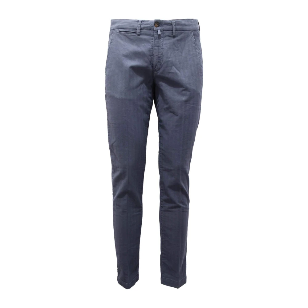 Briglia Men's Blue Cotton Elastane Trousers