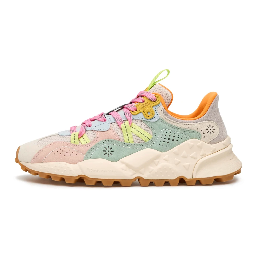 Flower Mountain Donna Multicolor Sneakers In Suede E Tessuto Tiger Hill Woman