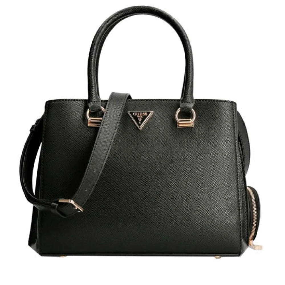 Guess Women's Black Eco Alexie Handbag - Handbags - One Size - Bags