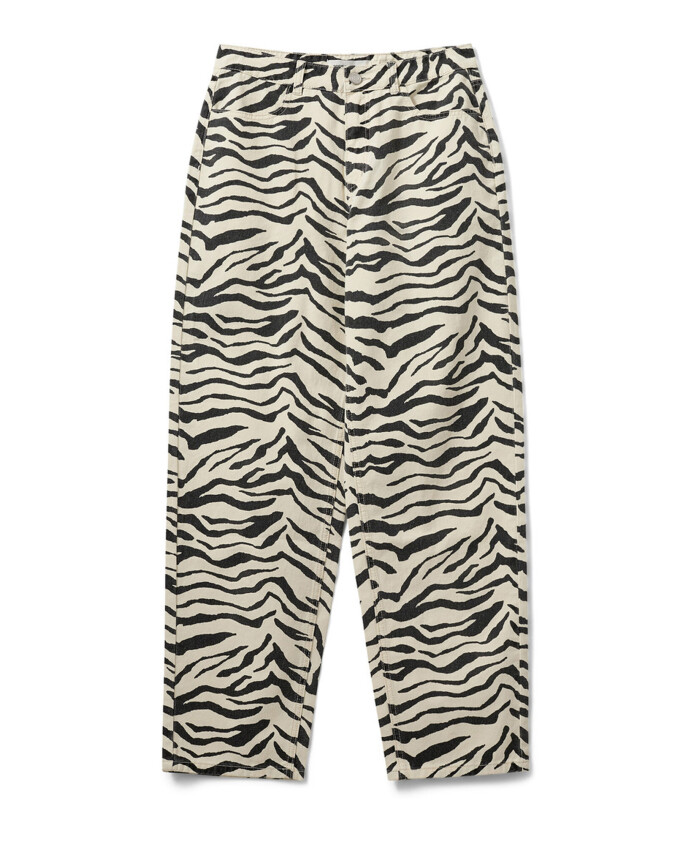 tokyosw-jeans-jaune-clair-imprime-zebre
