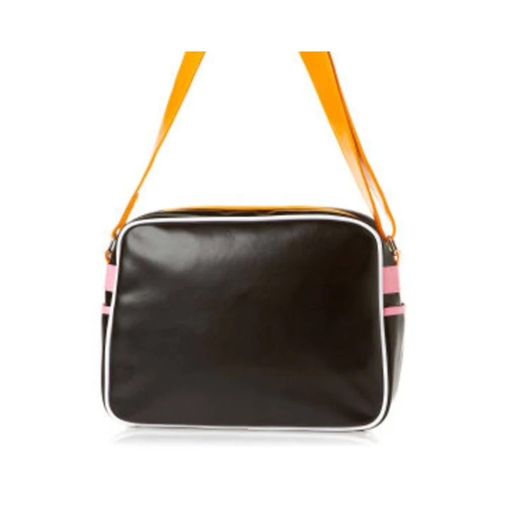 Gola Zwarte Stoffen Schoudertas met Print Multicolor Dames