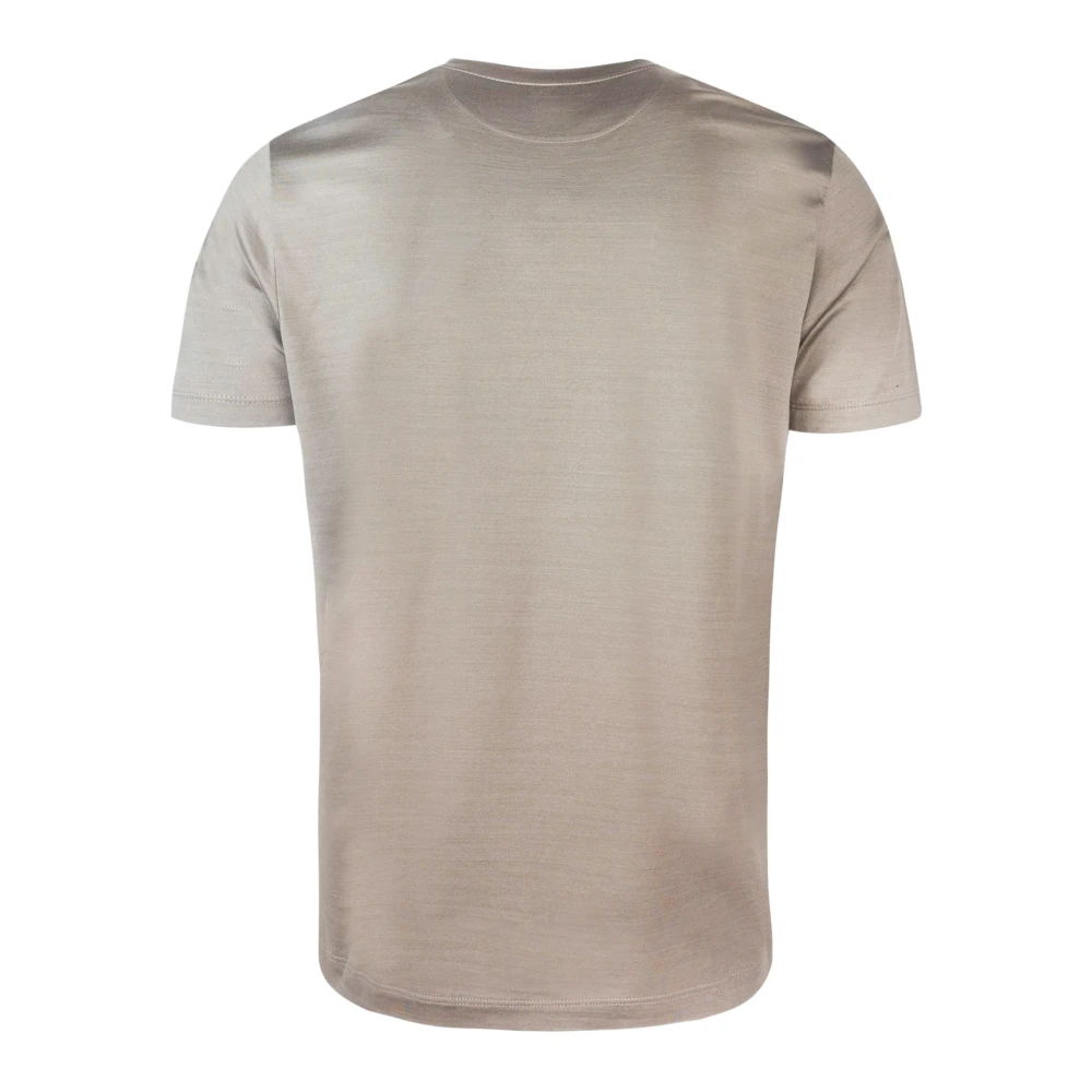 PAUL & SHARK Zilveren Katoenen Jersey T-shirt Borduurwerk Korte Mouw Gray Heren
