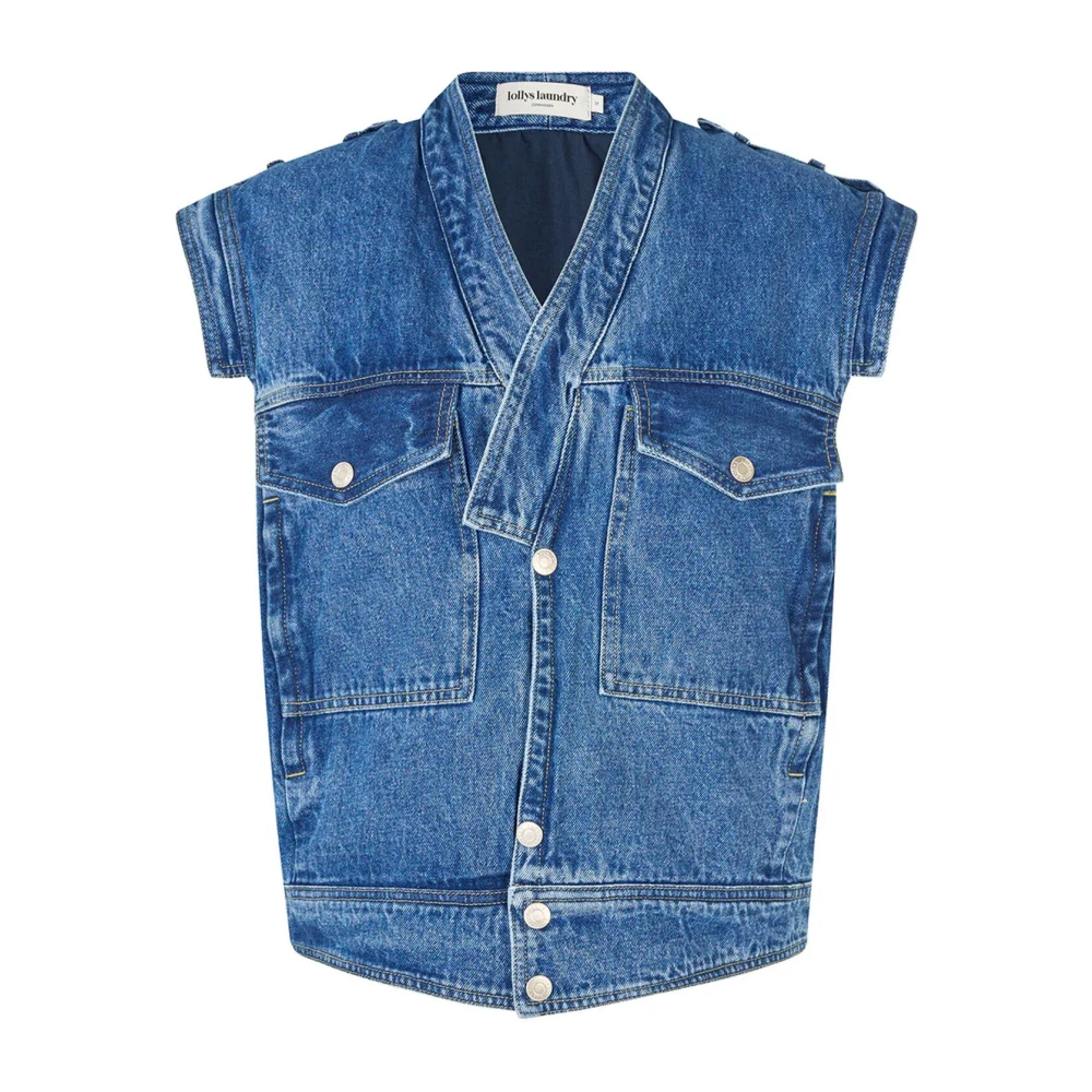 Lollys Laundry Women's Blue Waistcoats, Xs, Samll Vest Sl Veste