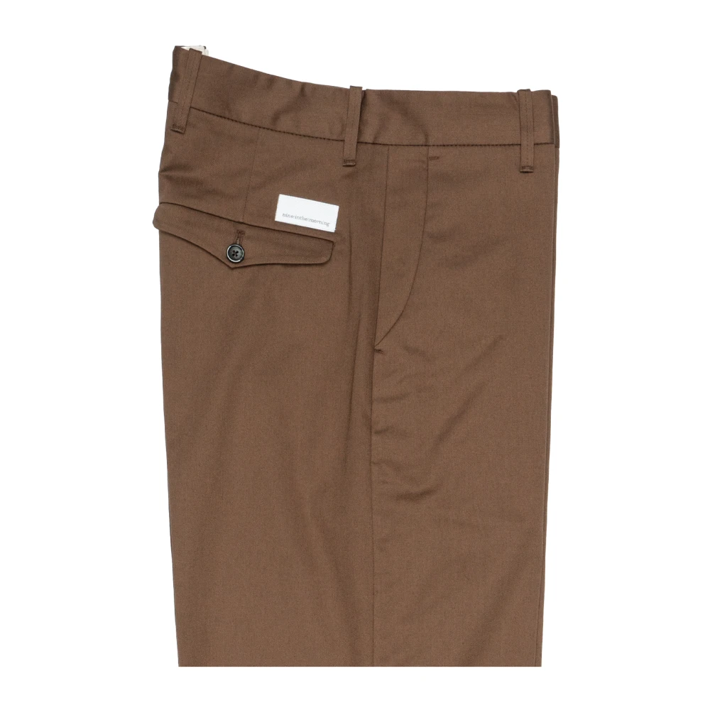 Nine In The Morning Baggy Katoenen Broek Japanse Stijl Brown Heren