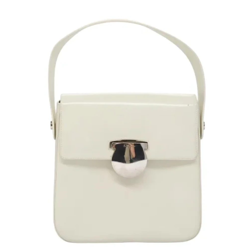 Salvatore Ferragamo Pre-owned Fabric handbags White Dames