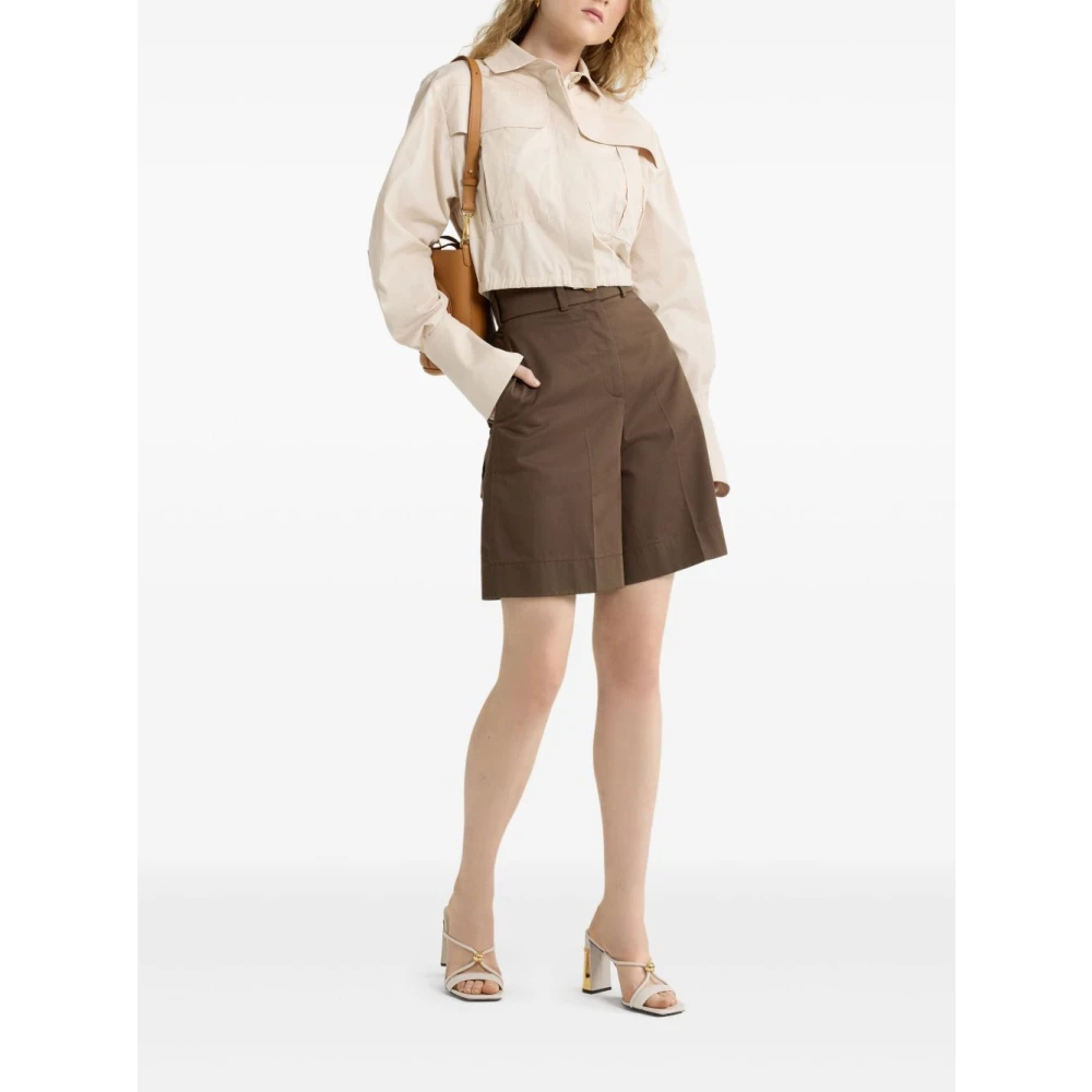 Patou Bruine Shorts voor Vrouwen Brown Dames