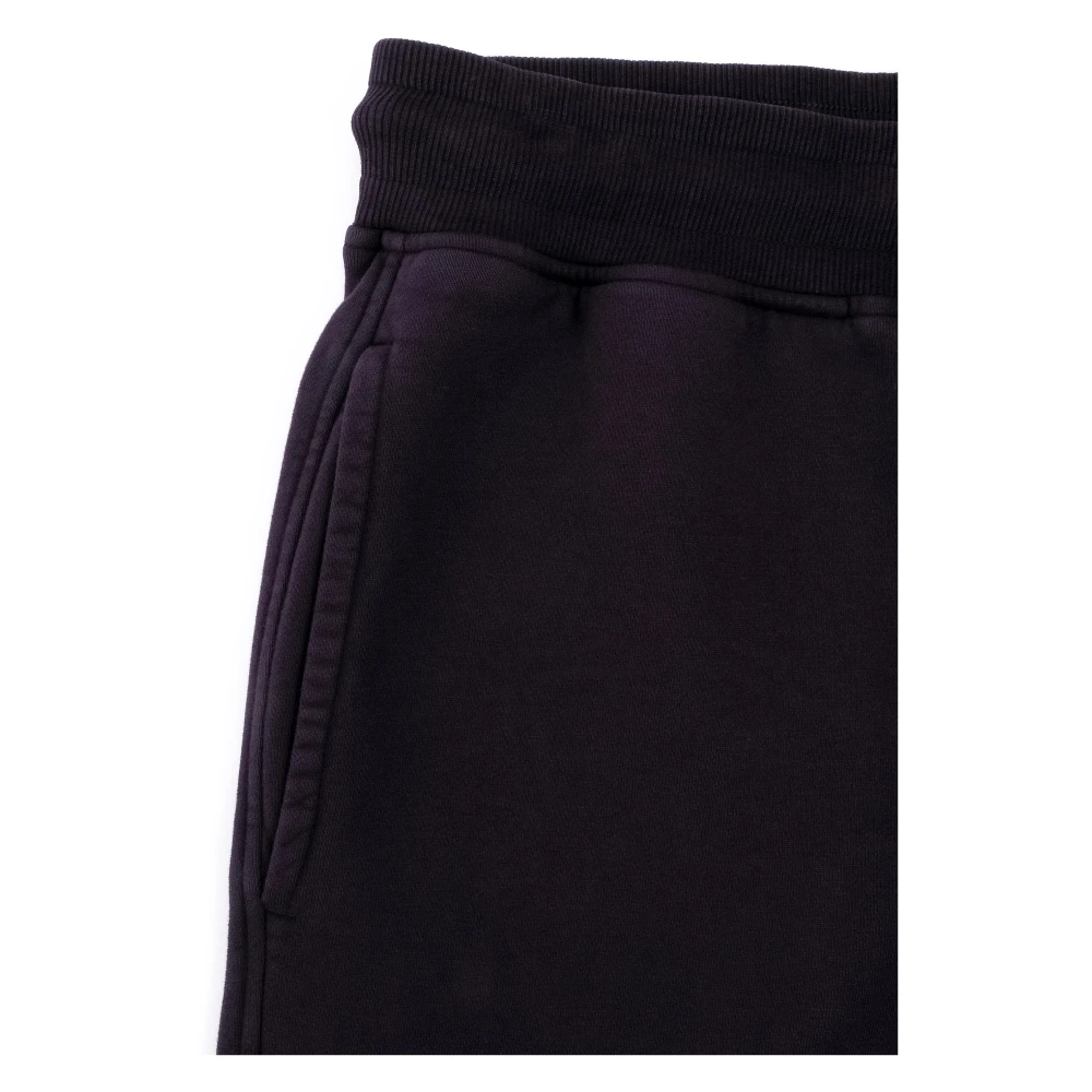 C.P. Company Geborstelde Cargo Sweatpants met Resist Dyed Purple Heren