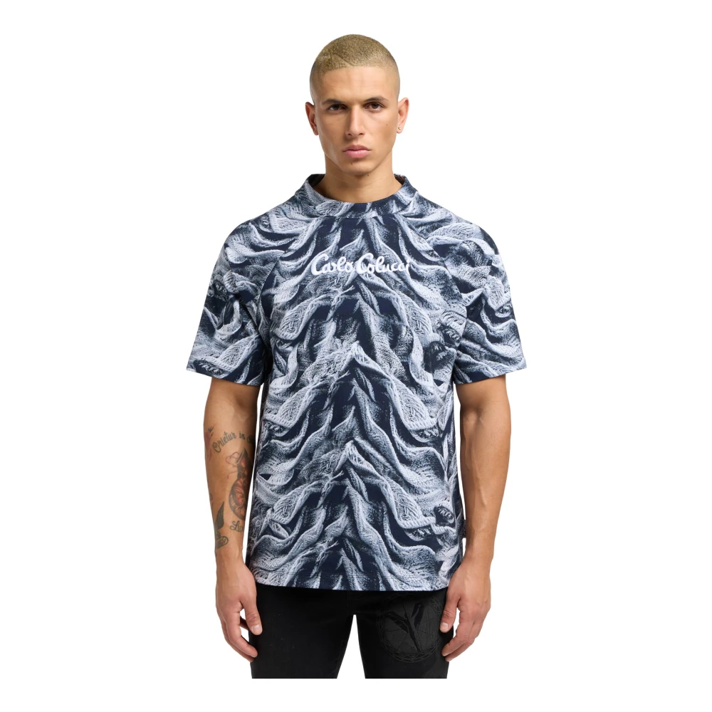 carlo colucci Artificial Knit T-Shirt Urban Elegance Black Heren