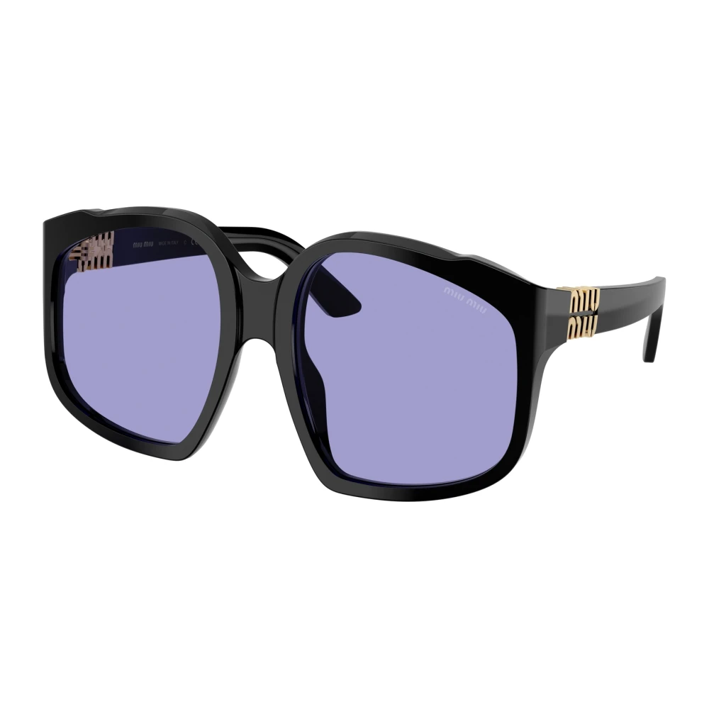 Miu Miu Women's Black Sunglasses,, Stylish Sunglasses In Gold Color Medium