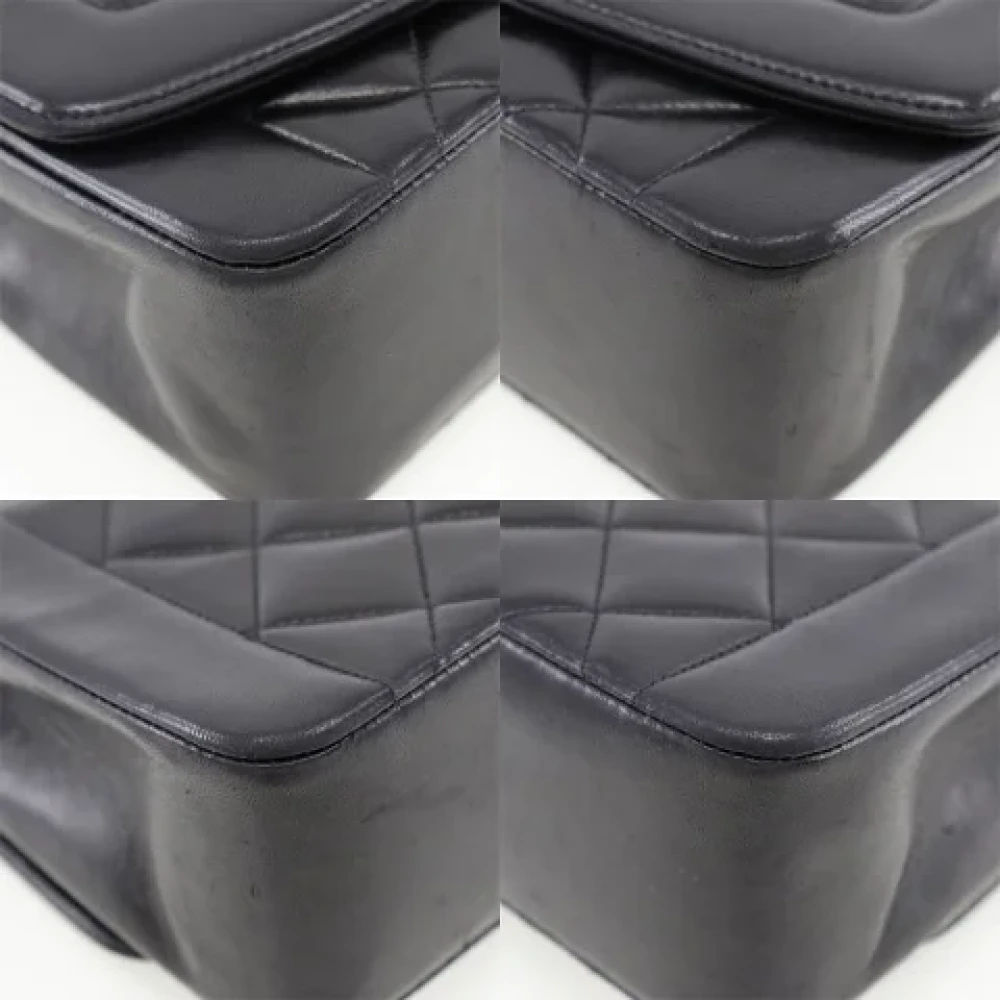 Chanel Vintage Pre-owned Leather crossbody-bags Black Dames
