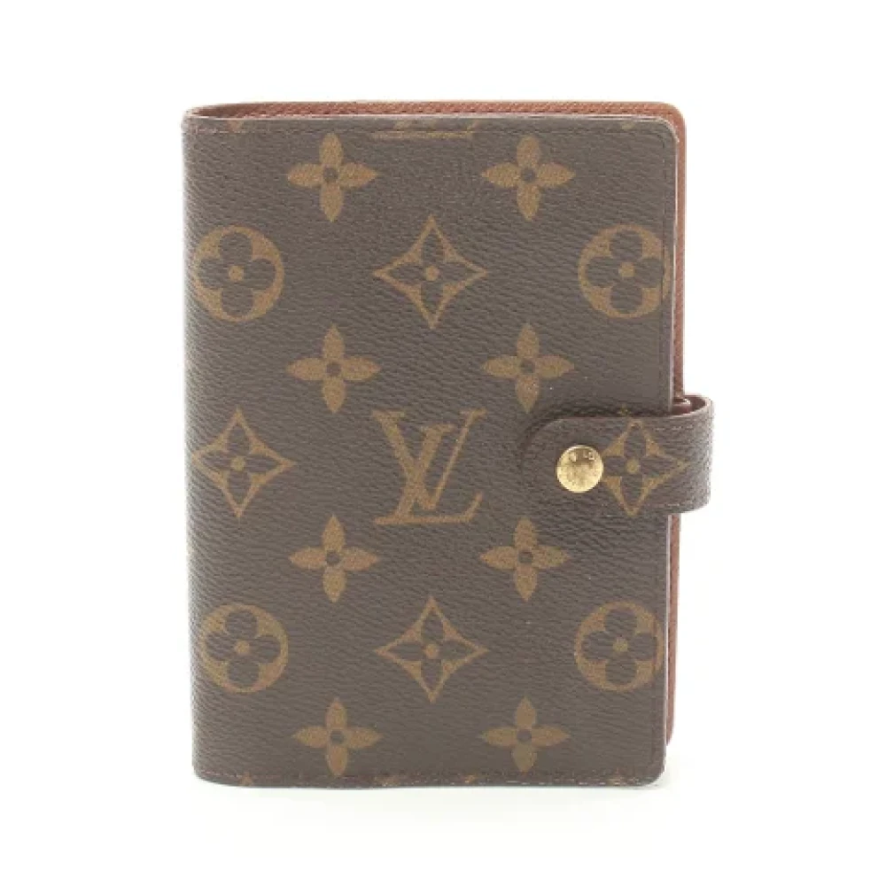 Louis Vuitton Vintage Pre-owned Leather home-office Brown Dames
