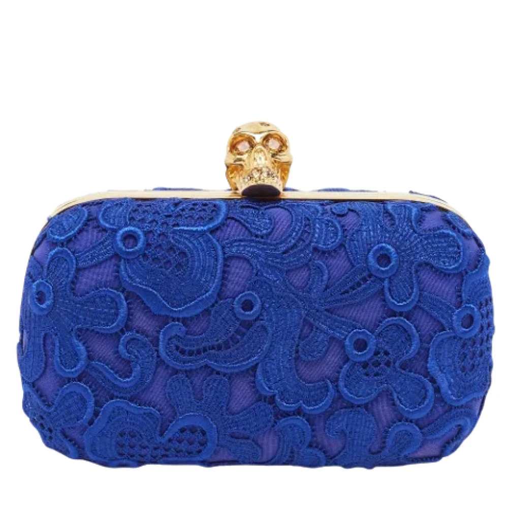 Alexander McQueen Pre-owned Fabric clutches Blue Dames