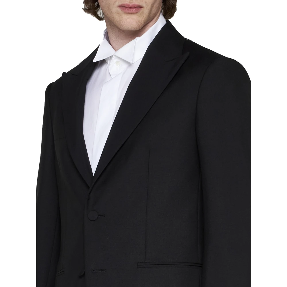 D4.0 Wollen Pak met Peak Revers Black Heren