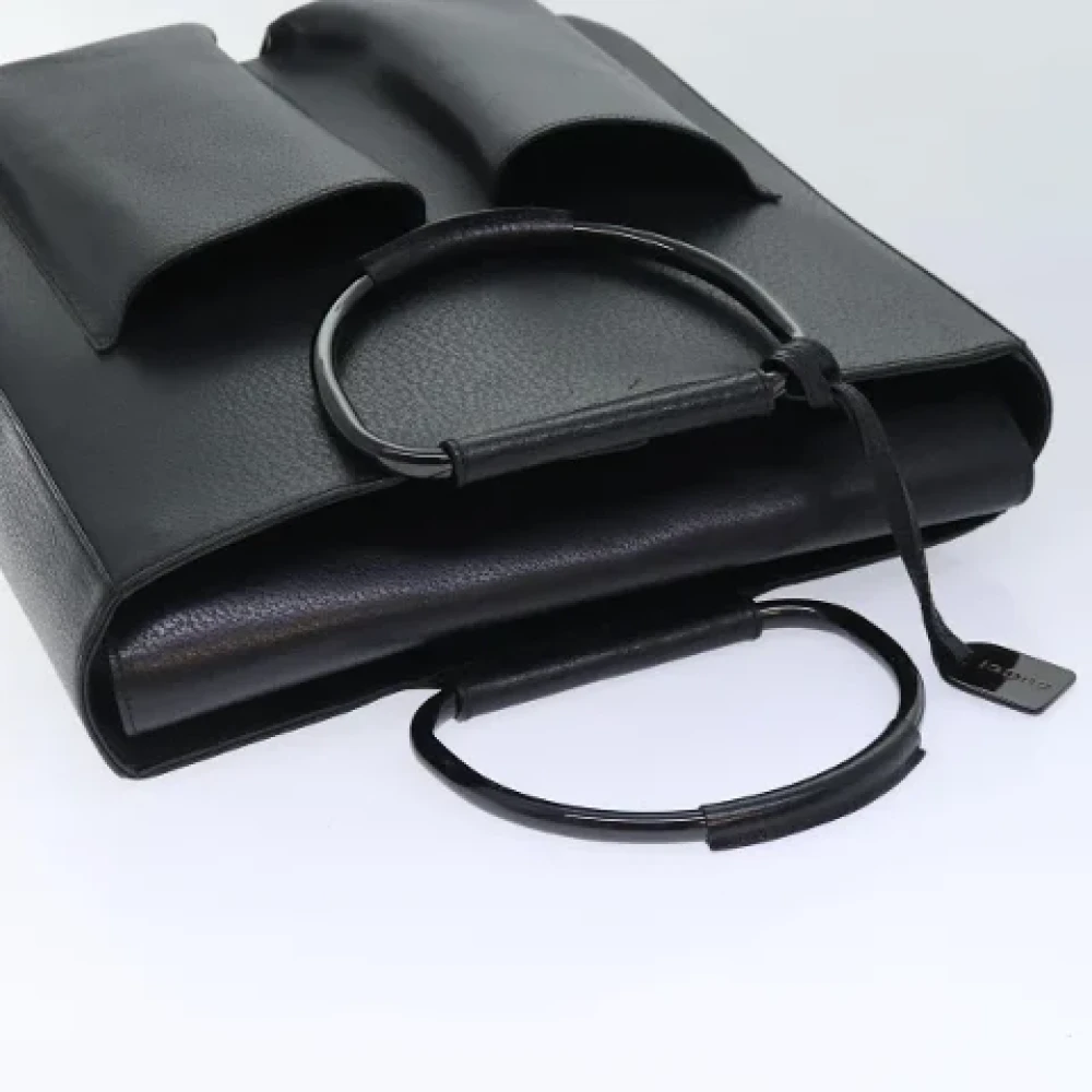 Gucci Vintage Pre-owned Leather handbags Black Dames