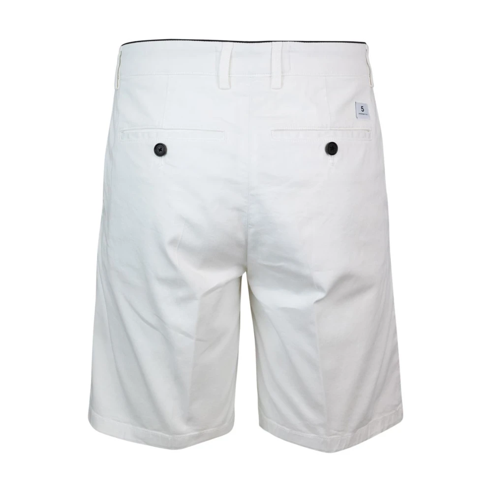 Department Five Witte Bermuda Shorts met ritssluiting White Heren