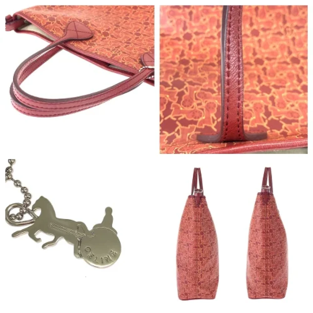 Celine Vintage Pre-owned Canvas totes Red Dames
